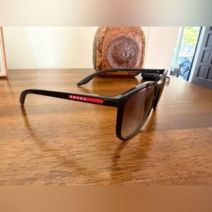Prada Black and Red Sunglasses